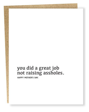 You Did A Great Job Card | Mother's Day