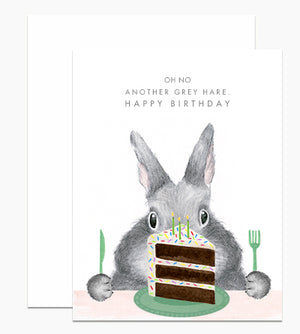 Oh No! Grey Hare Card
