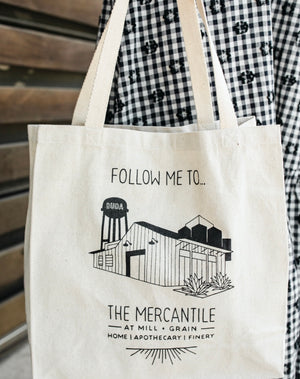 Follow Me...Mercantile Canvas Tote