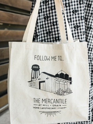 Follow Me...Mercantile Canvas Tote