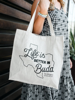 Life is Better in Buda Canvas Tote