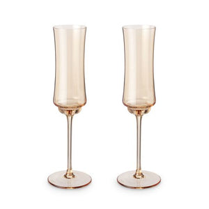 Amber Vintage Champagne Glass