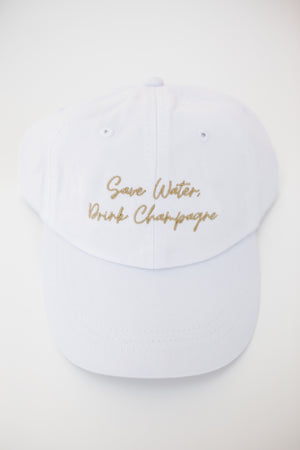 Save Water, Drink Champagne Ball Cap
