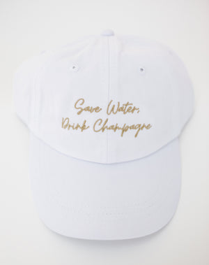 Save Water, Drink Champagne Ball Cap