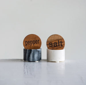 Marble S/P Seasoning Pot